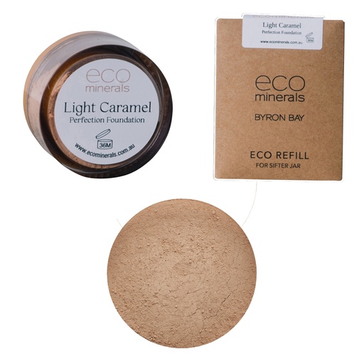 ECO MINERALS | Mineral Foundation Perfection (Dewy) Light Caramel, 5g