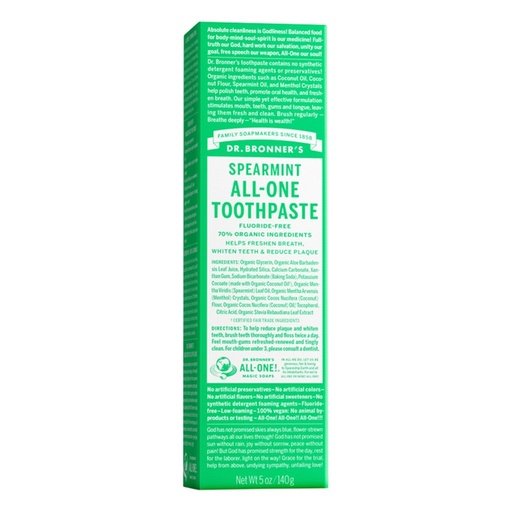 DR. BRONNER'S | Toothpaste (All-One) Spearmint 140g