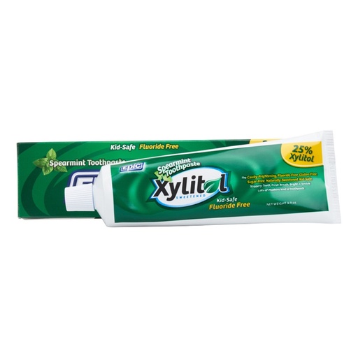 EPIC | Spearmint Toothpaste with Xylitol (Fluoride Free), 4.9oz