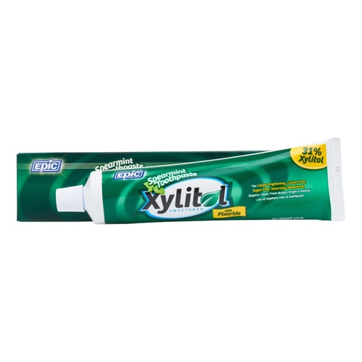 EPIC | Spearmint Toothpaste with Xylitol (with Fluoride), 4.9oz