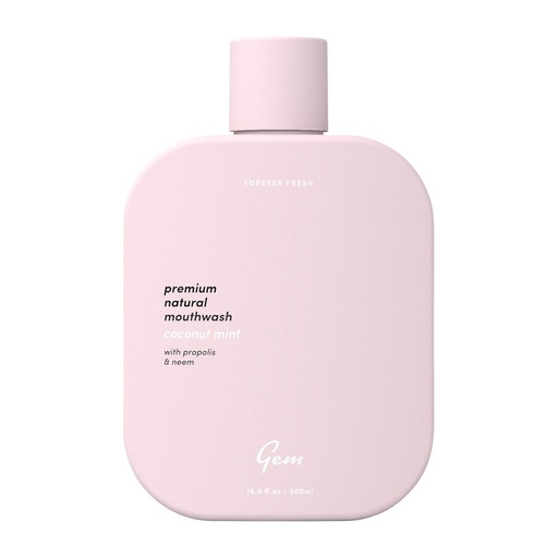 GEM | Premium Natural Mouthwash Coconut Mint (with Propolis & Neem) 500ml