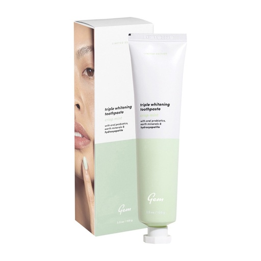 GEM | Triple Whitening Toothpaste Crisp Mint 100g
