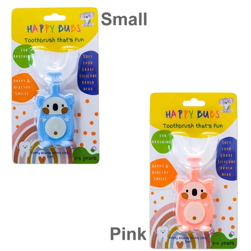 HAPPY BUBS | Toothbrush Silicon U Shape Bear (2 to 6 Years) - Assorted colour