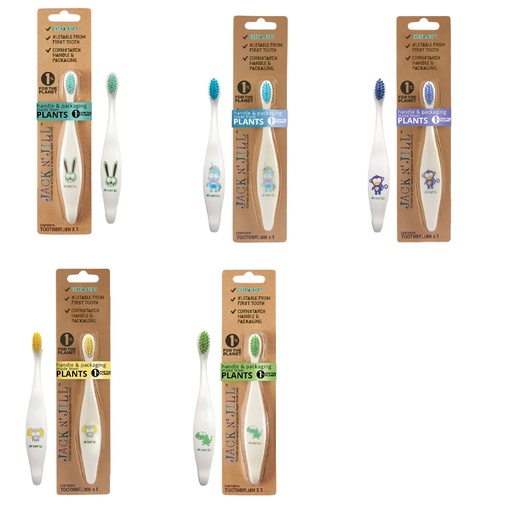 JACK N' JILL | Toothbrush Children Biodegradable, assorted colour