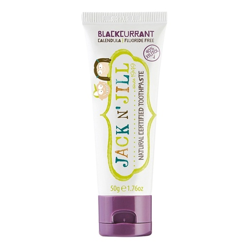 JACK N' JILL | Natural Toothpaste with Calendula (Fluoride Free) Blackcurrant 50g