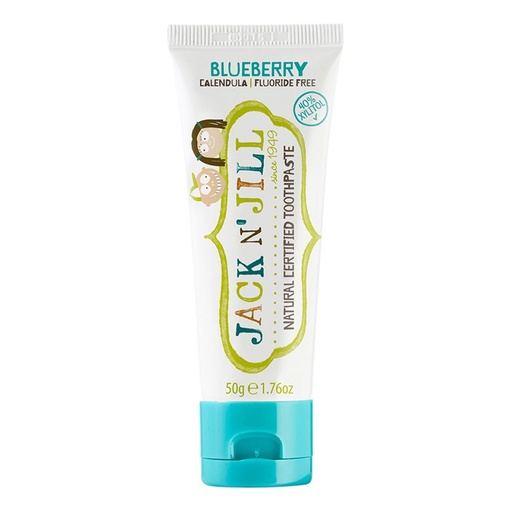 JACK N' JILL | Natural Toothpaste with Calendula (Fluoride Free) Blueberry 50g