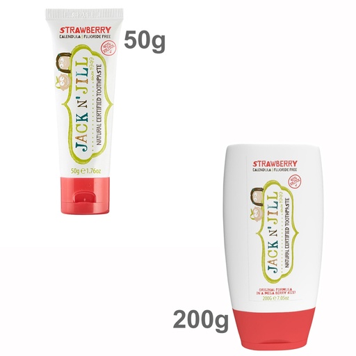JACK N' JILL | Natural Toothpaste with Calendula (Fluoride Free) Strawberry