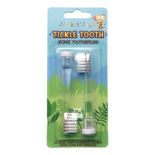 JACK N' JILL | Sonic Toothbrush 替換刷頭 Tickle Tooth，2個裝