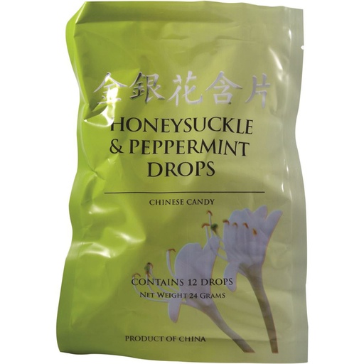 CATHAY HERBAL | 金銀花與薄荷喉糖，12顆裝