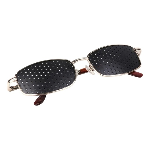 NATURAL EYE CARE | Pinhole Glasses Standard Metal Frame
