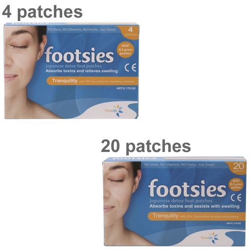 FOOTSIES BY THINKLIFE |  (Japanese Detox Foot Patches) Tranquility Patches