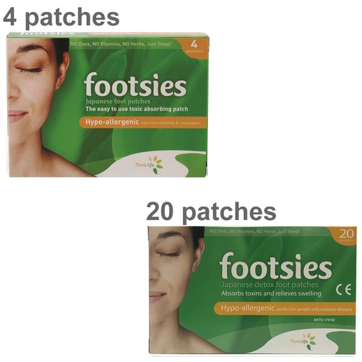 FOOTSIES BY THINKLIFE | (Japanese Foot Patches) Hypo-Allergenic Patches