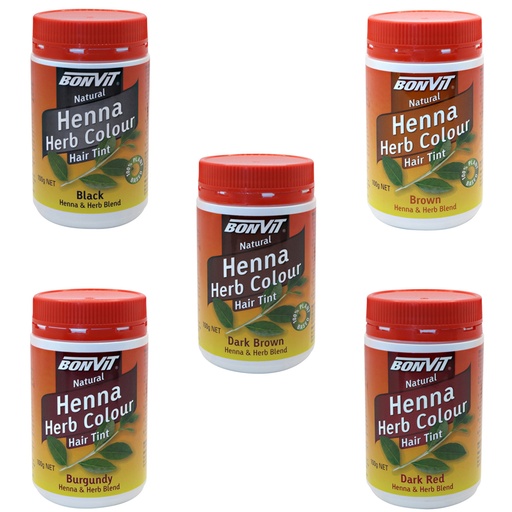 BONVIT | Natural Hair Tint Henna Herb Colour - Henna & Herb Blend, 100g
