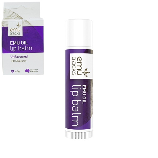 EMU TRACKS | Emu Oil Lip Balm Unflavoured, 4.5g