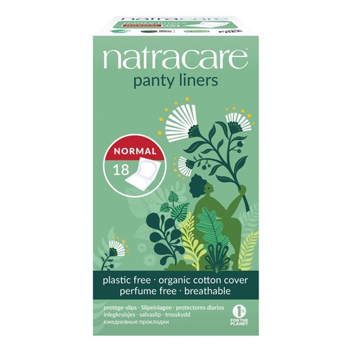 NATRACARE | Panty Liners Normal with Organic Cotton Cover x 18 Pack