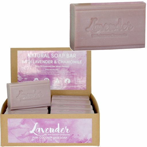CLOVER FIELDS | Natures Gifts Essentials Lavender with German Chamomile Coconut Oil Coconut-Base Soap, 150g