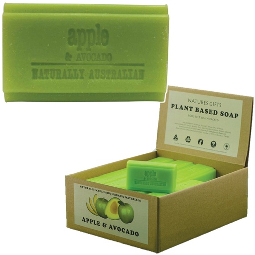 CLOVER FIELDS | Natures Gifts Plant Based Soap Apple & Avocado 100g