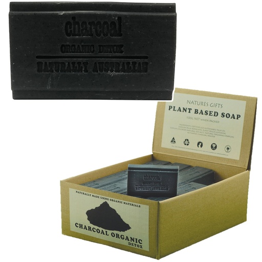 CLOVER FIELDS | Natures Gifts Plant Based Soap Charcoal (Organic Detox),  100g