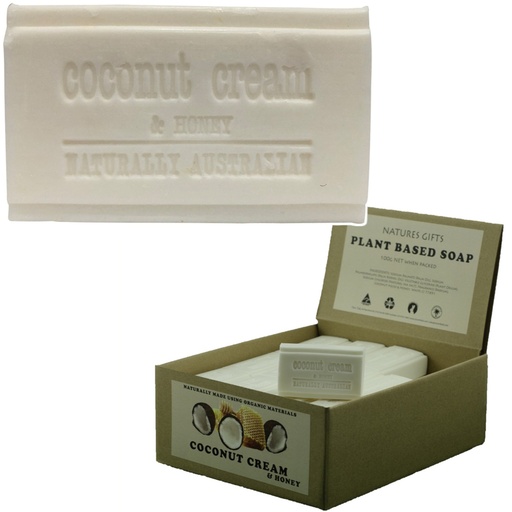 CLOVER FIELDS | Natures Gifts Plant Based Soap Coconut Cream & Honey, 100g