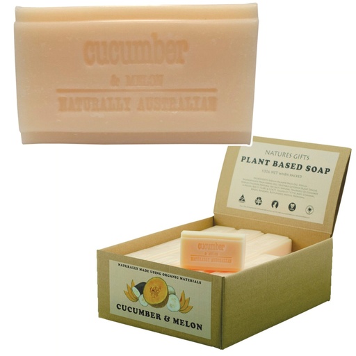 CLOVER FIELDS | Natures Gifts Plant Based Soap Cucumber & Melon,  100g