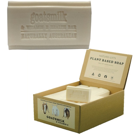 CLOVER FIELDS | Natures Gifts Plant Based Soap Goatsmilk & Vitamin E,  100g