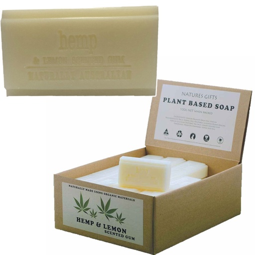 CLOVER FIELDS | Natures Gifts Plant Based Soap Hemp & Lemon Scented Gum, 100g