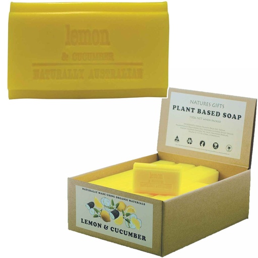 CLOVER FIELDS | Natures Gifts Plant Based Soap Lemon & Cucumber, 100g