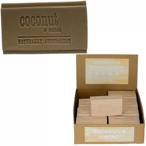 CLOVER FIELDS | Superfood Botanical Coconut & Cacao Soap, 150g