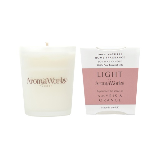  AROMAWORKS | 輕盈蠟燭 艾米里斯與橙子