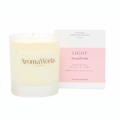 AROMAWORKS | Light Candle Basil & Lime