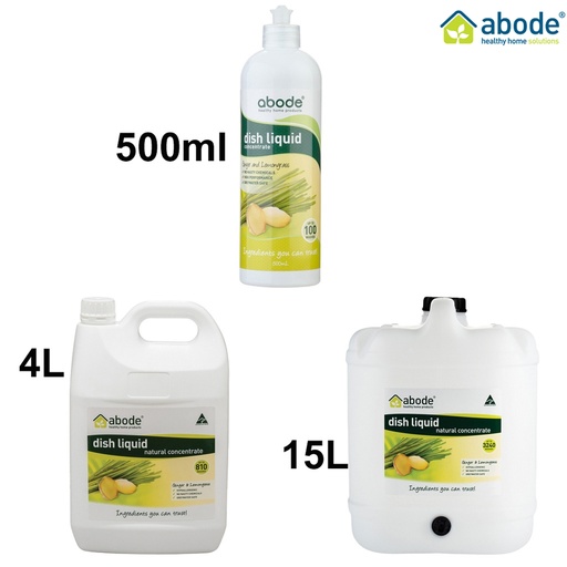 ABODE | Dish Liquid Concentrate Ginger & Lemongrass