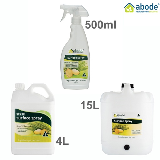 ABODE | Surface Spray Ginger & Lemongrass Spray