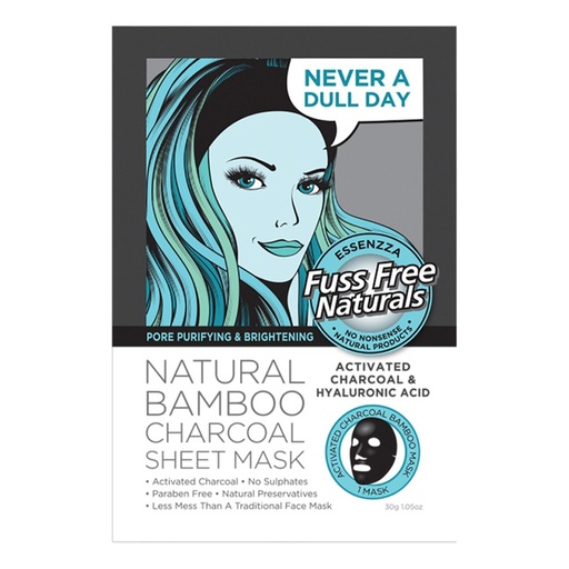 ESSENZZA FUSS FREE NATURALS | 竹炭玻尿酸竹纤维面膜