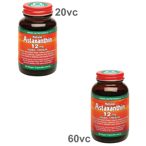 GREEN NUTRITIONALS | Natural Astaxanthin 12mg