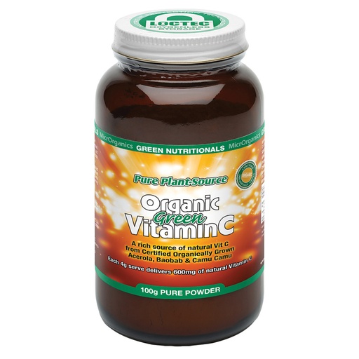 GREEN NUTRITIONALS | Pure Plant-Source Organic Green Vitamin C Powder 100g