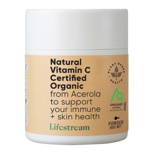 LIFESTREAM | Natural organic Vitamin C from Acerola Powder 60g