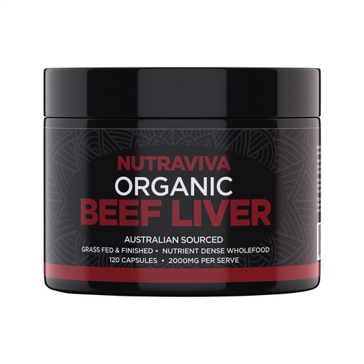 NUTRAVIVA | Organic Beef Liver 120c