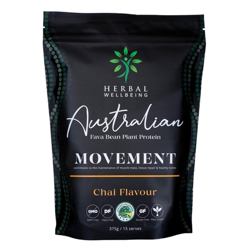 HERBAL WELLBEING | Australian Fava Bean Plant Protein Movement Chai 375g