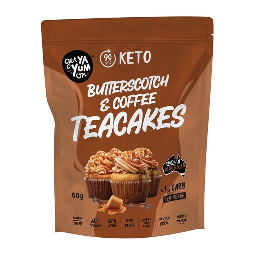 GET YA YUM ON | (90 sec Keto) Butterscotch & Coffee Teacakes 60g
