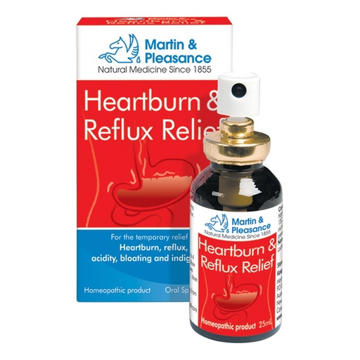 MARTIN & PLEASANCE | Homoeopathic Complexes Heartburn & Reflux Relief Spray 25ml