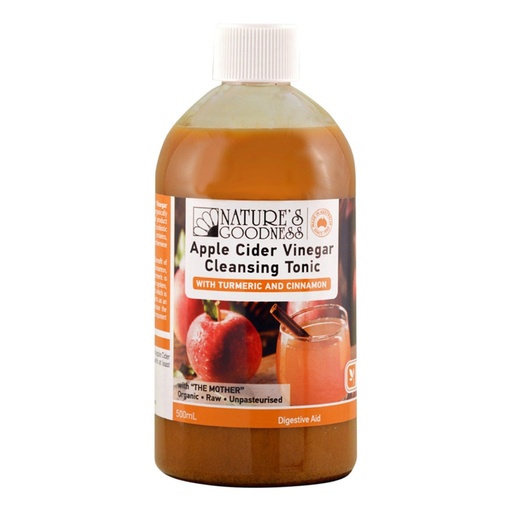 NATURE'S GOODNESS | Apple Cider Vinegar Cleansing Tonic 500ml