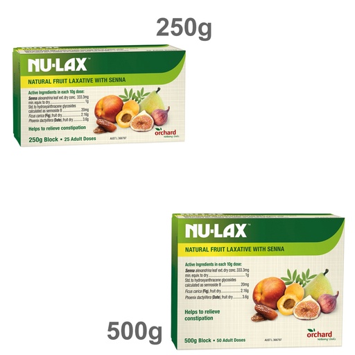 NU-LAX | Natural Fruit Laxative with Natural Senna Block