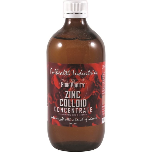 FULHEALTH INDUSTRIES | 高純度鋅膠體濃縮液，500ml