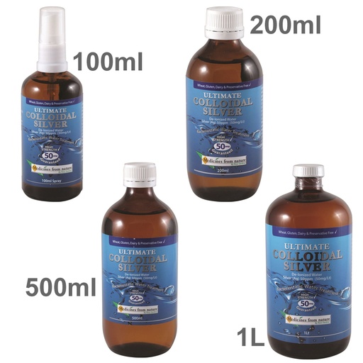 MEDICINES FROM NATURE | Ultimate Colloidal Silver 50ppm
