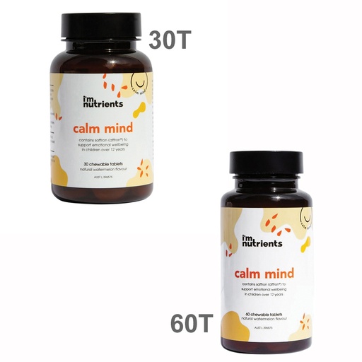 I'M NUTRIENTS | Calm Mind Chewable (Watermelon)