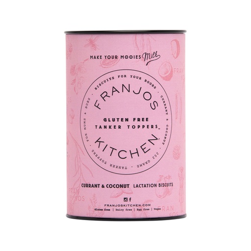 FRANJOS KITCHEN | Lactation Biscuits Gluten-Free Currant & Coconut Tanker Topper 252g