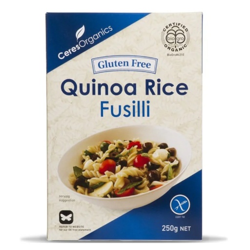 CERES ORGANICS | Pasta – Fusilli Quinoa Rice, 250g