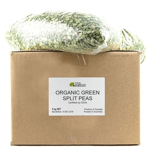 SAVY ORGANICS | Peas – Green Split 5kg