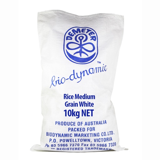BARHAM GROWERS | Medium Grain White Rice 10kg