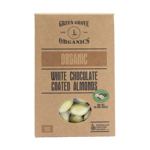 GREEN GROVE | Almonds – White Chocolate 180g